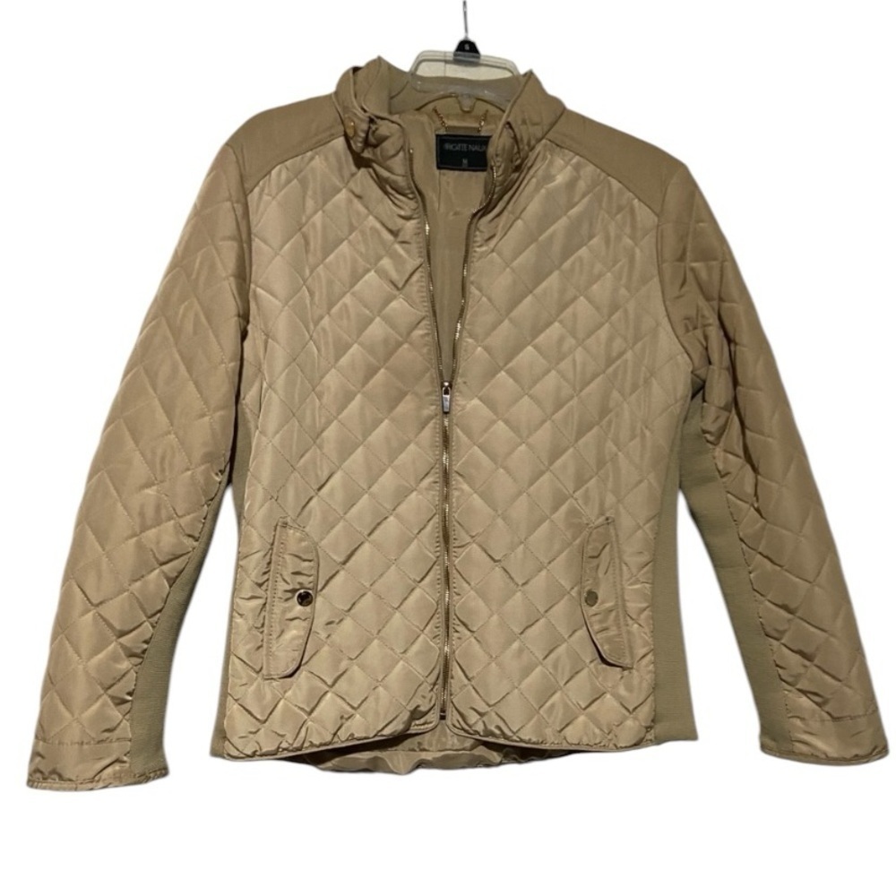 Brigitte Naux Cream Quilted Jacket Size M